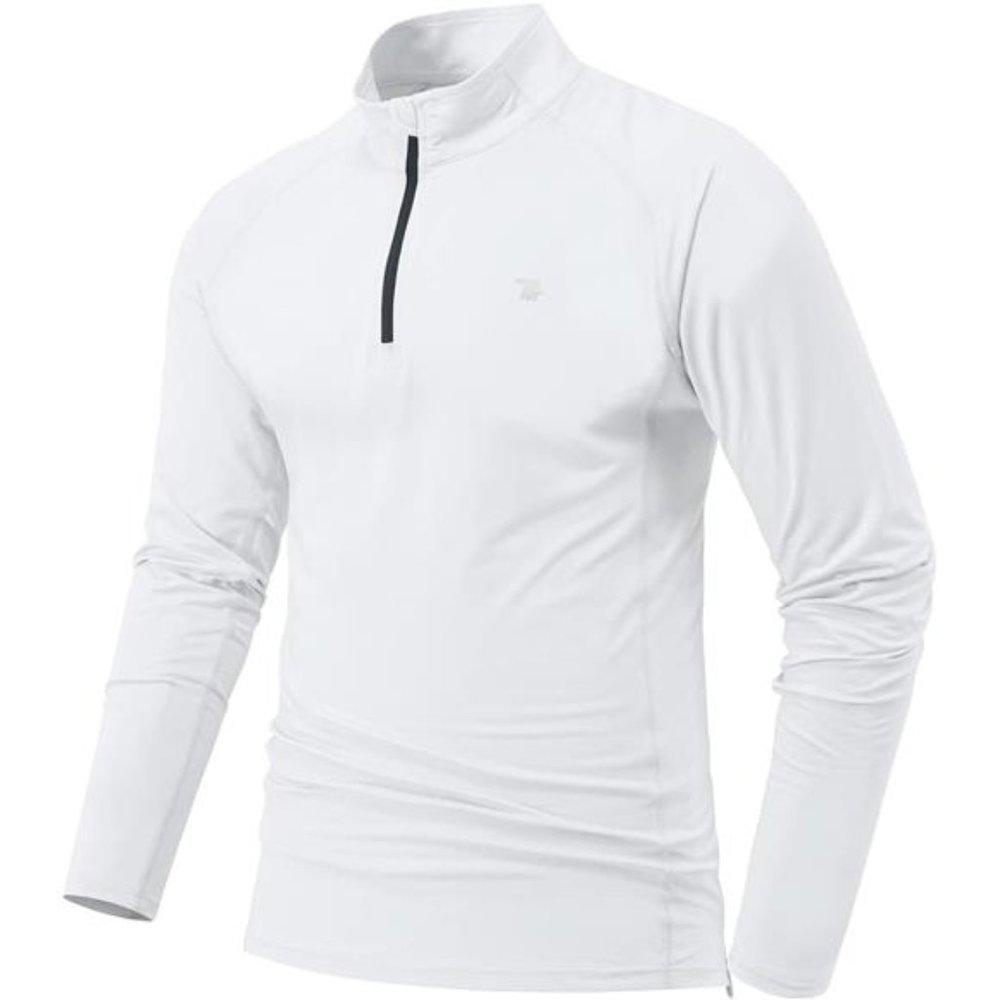 Men's Long Sleeve Polo Golf Shirt UPF 50 Quick Dry - Picture 3 of 7